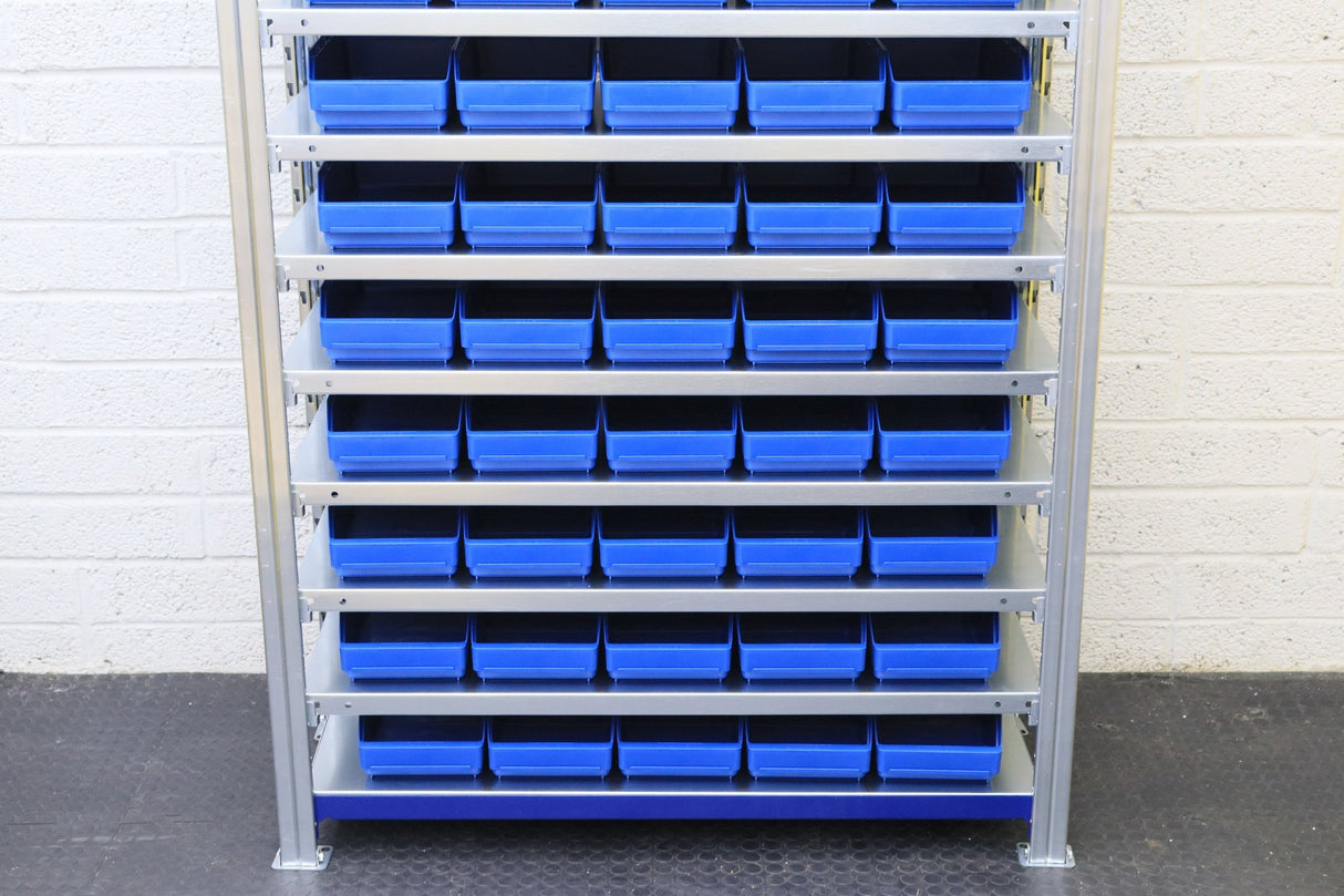 Storage Kit Easy Rack Shelving With 60 Shelf Bins - RackZone