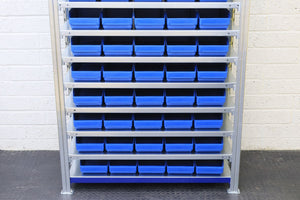 Storage Kit Easy Rack Shelving With 60 Shelf Bins - RackZone