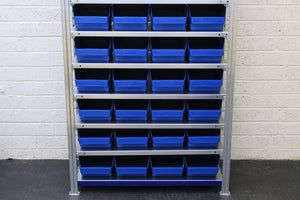 Storage Kit Easy Rack Shelving With 36 Shelf Bins - RackZone
