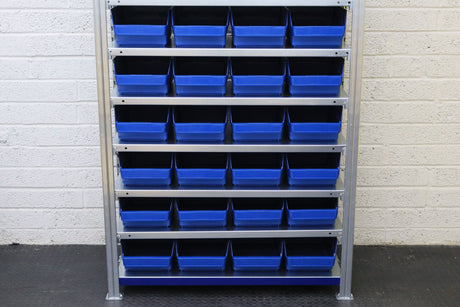 Storage Kit Easy Rack Shelving With 36 Shelf Bins - RackZone