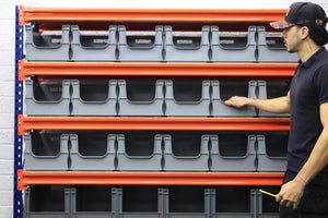 Storage Kit Longspan Shelving 400mm Deep With 30 Euro Picking Containers - RackZone