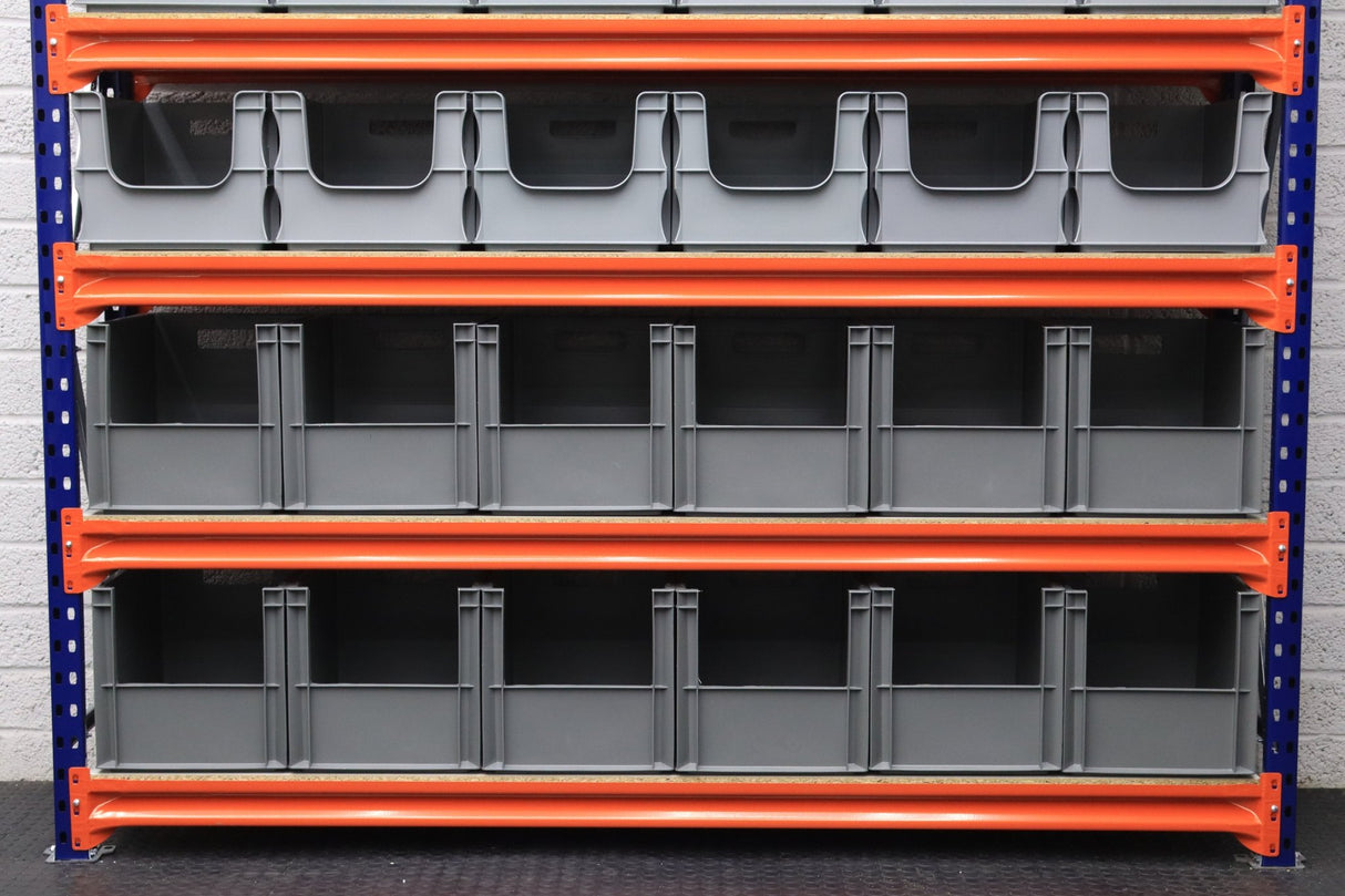 Storage Kit Longspan Shelving 400mm Deep With 30 Euro Picking Containers - RackZone