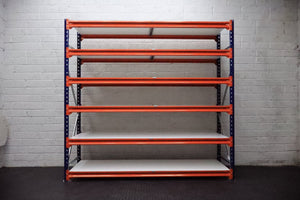 Storage Kit Longspan Shelving 600mm Deep With 30 Euro Picking Containers - RackZone