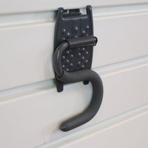 RackZone Slatwall Grip Hook, perfect for organizing sheds and garages.