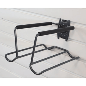 RackZone Slatwall Tennis Racket Rack, perfect for storing tennis equipment.