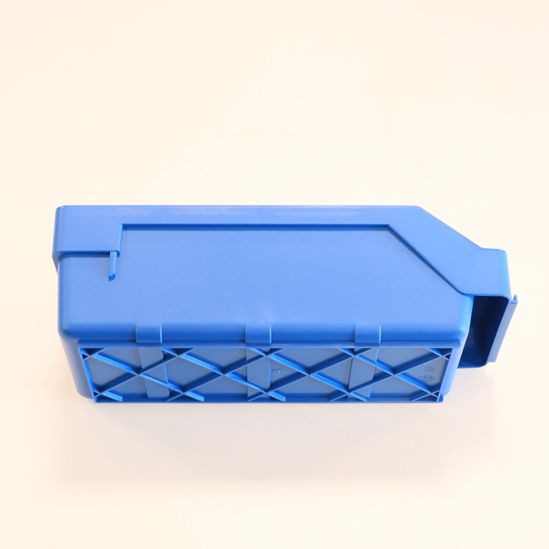 RackZone Standard Shelf Bin 300x120x95mm Blue, ideal for organised inventory.
