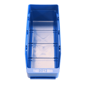 RackZone Standard Shelf Bin ST3012 Blue, 300x120x95mm, top view.