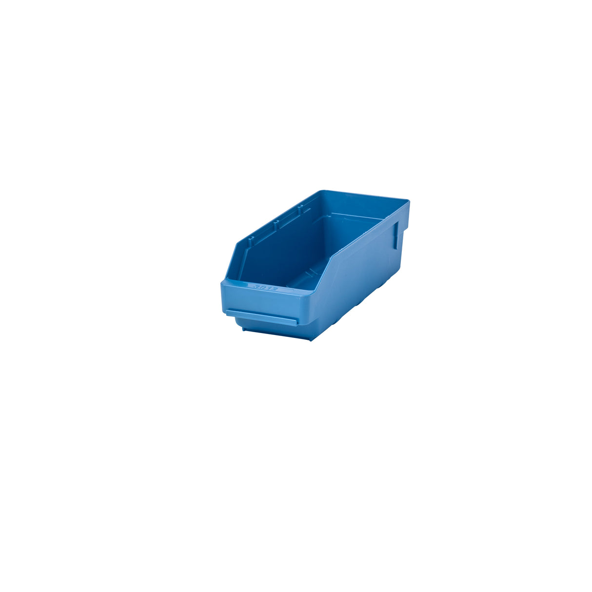 RackZone Standard Shelf Bin ST3012 in blue, 300x120x95mm on white background.