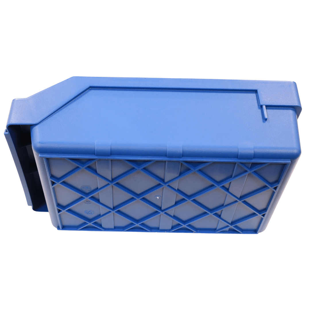 RackZone Standard Shelf Bin 300x180x95mm Blue ST3018 for easy storage.