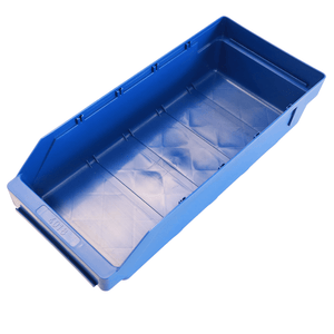 RackZone Standard Shelf Bin 400d x180w x95h, blue, open top for easy access.