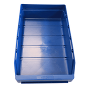 RackZone Standard Shelf Bin 400d x 240w x 95h Blue ST4024 with raised sides.