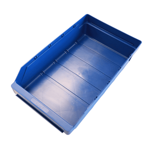 RackZone Standard Shelf Bin 400d x 240w x 95h Blue ST4024, open top, recyclable.