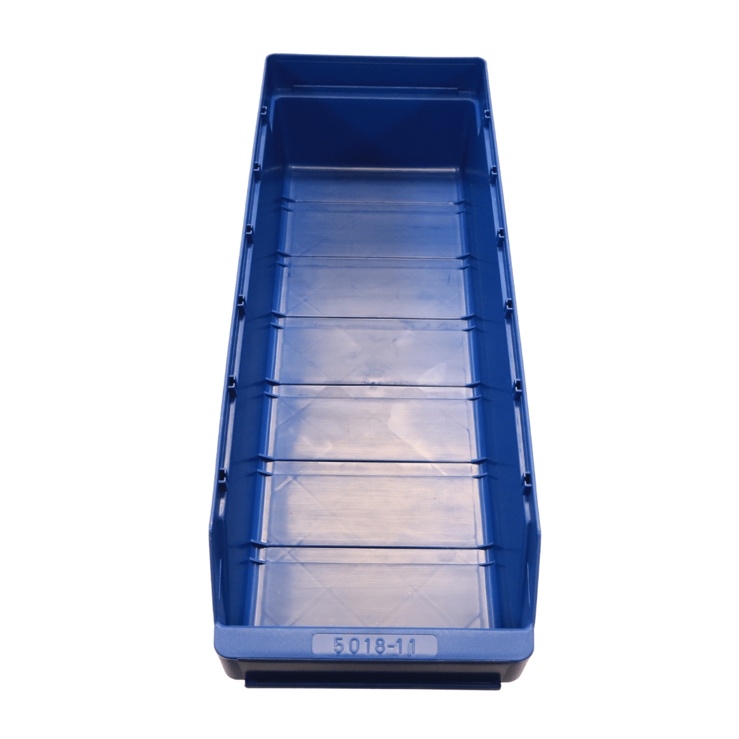 RackZone Standard Shelf Bin 500d x180w x110h Blue ST5018-11 for storage.