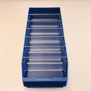 RackZone Standard Shelf Bin ST5018, blue, 500x180x95mm, recyclable PP.