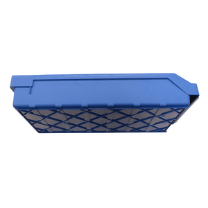RackZone Standard Shelf Bin ST5024 in blue, seen from a side angle.