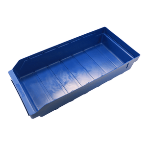 RackZone Standard Shelf Bin 500d x 240w x 95h, blue, open top storage.