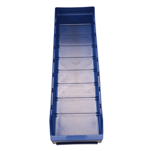 RackZone Standard Shelf Bin 600d x180w x95h Blue ST6018, top view on white.