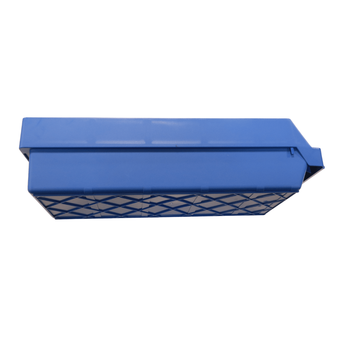 RackZone Standard Shelf Bin ST6024-15, blue, 600x240x150mm with hinged lid.