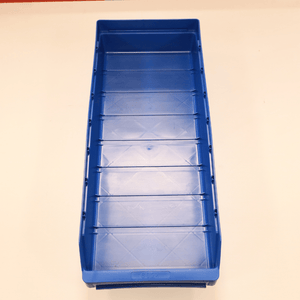 RackZone Standard Shelf Bin 600d x 240w x 95h Blue ST6024 on white surface.