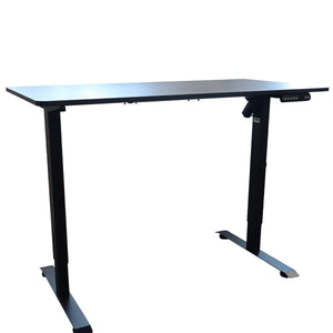 RackZone Straight Sit-Stand Desk with single motor for ergonomic workspaces.