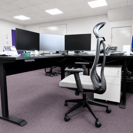 Ergonomic Office Chair Grey V2 - RackZone