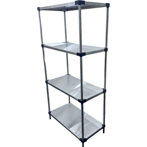 RackZone Stainless Steel Shelving 4 Level, 1820H x 915W x 457D for kitchens.