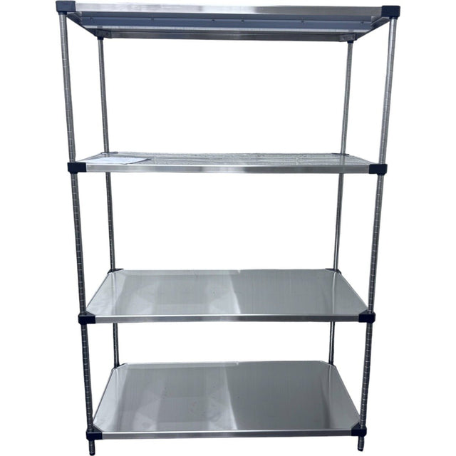 RackZone Stainless Steel Shelving, 4 Level, 1820H x 1210W x 610D.