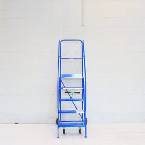 Industrial 05 tread Blue mobile step 2250h x 850w x 1270 long - Platform 1250mm high - RackZone