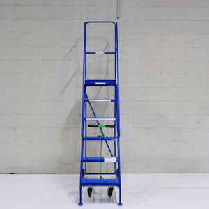 Industrial 06 Tread Mobile Step Narrow Aisle 2500H x 630W x 1360L - Platform 1500mm High - RackZone