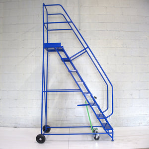 Industrial 08 tread mobile step 3000h x 850w x 1575 long - Platform 2000mm high - RackZone