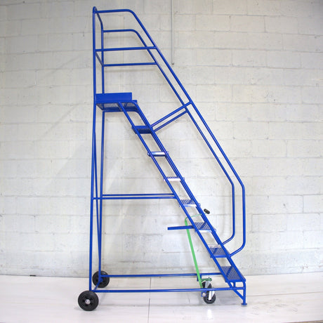 Industrial 08 tread mobile step 3000h x 850w x 1575 long - Platform 2000mm high - RackZone
