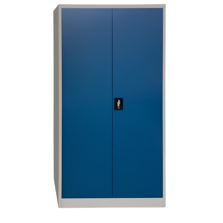 Two Door Storage Cabinet Grey/Blue
