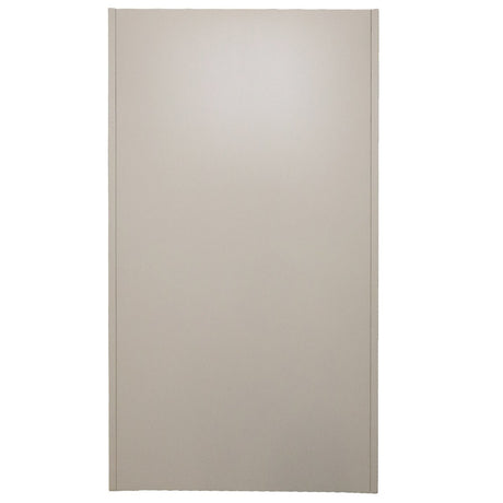 A grey, rectangular Premium Two Door Storage Cabinet from RackZone.