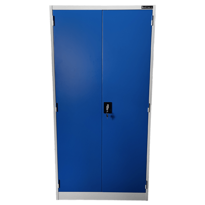 RackZone Wall-Zone Blue/Grey 2-Door Storage Cabinet, 1830H x 914W x 457D.