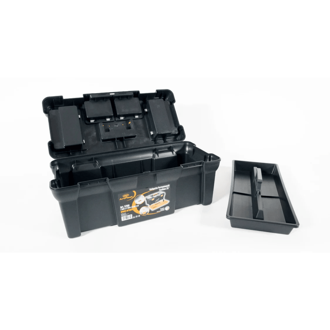 Plast Tool Box 23  280h x 580w X 250d mm (with tray)