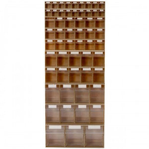 RackZone Tilt Bin System 3 offers compact storage with varied compartments.