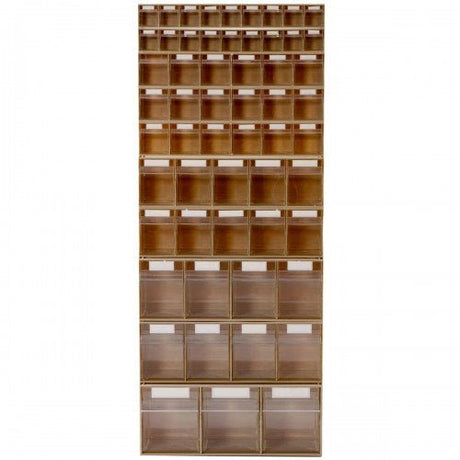 RackZone Tilt Bin System 3 offers compact storage with varied compartments.