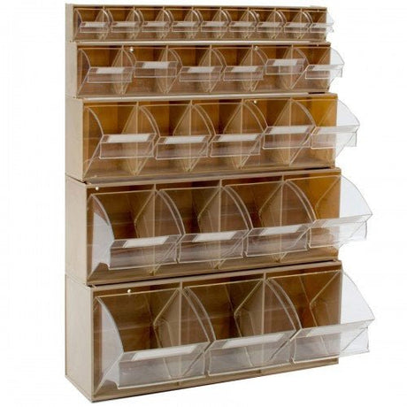 RackZone Tilt Bin System 3 1685h x 600w offers smart small storage.