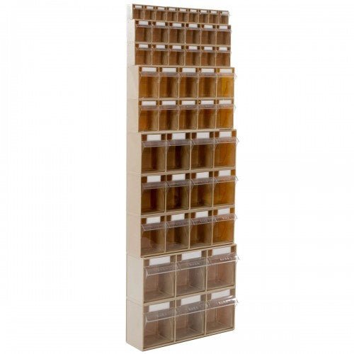 RackZone Tilt Bin System 4, 1720h x 600w, with multiple clear drawers.