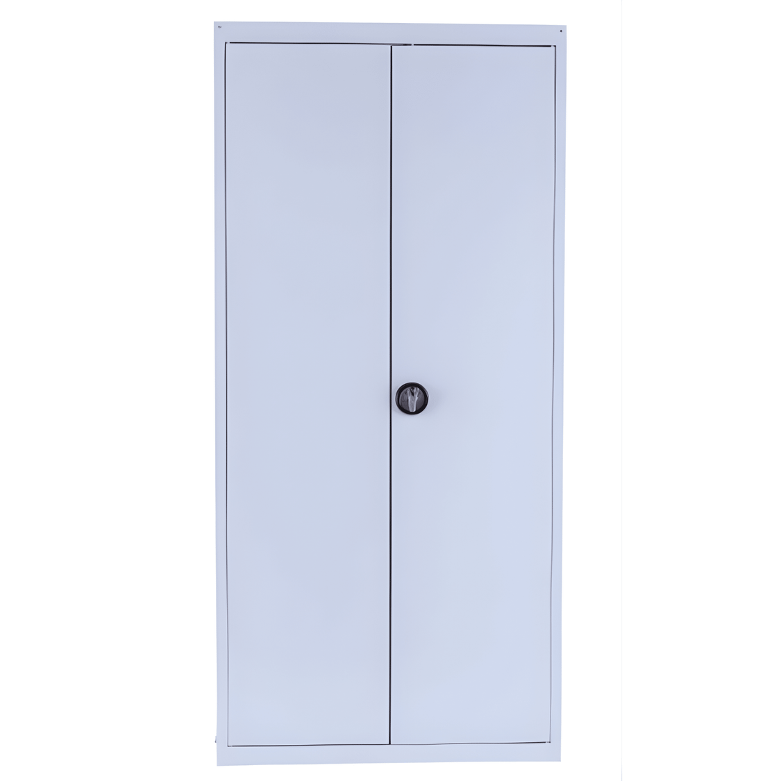 Two Door Lockable Storage Cabinet White