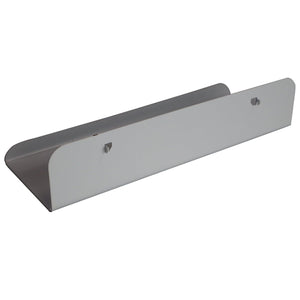 RackZone Wall-Zone Universal Shelf 250w x 90d x 90h, gray, wall-mounted.