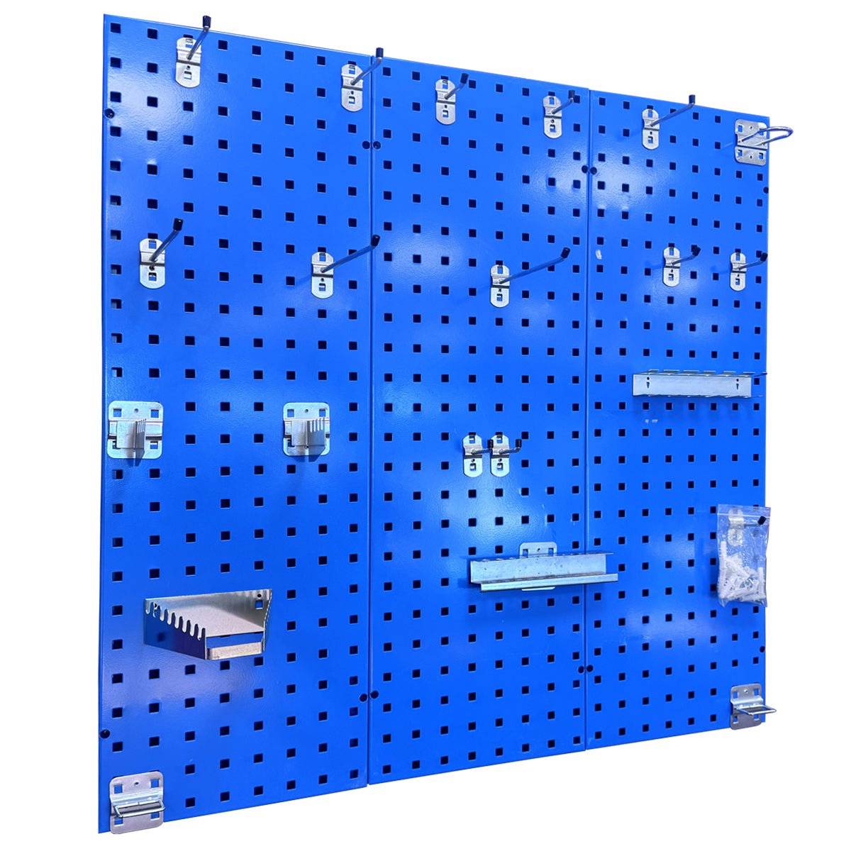 Wall - Zone Organiser 900w x 900h + 28 assorted hooks (SET 6) - RackZone
