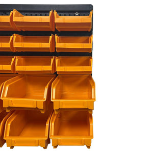 Wall Mounted Storage Parts Bins with Panel
