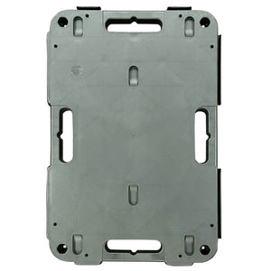 RackZone Plastic Dolly 120h x 600w x 400d with four cut-out handles.