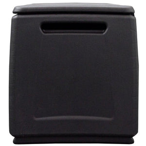 RackZone Plastic Trunk, 1380x530x570mm, 330L, black with front handle.