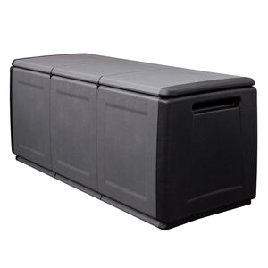 RackZone Plastic Trunk 330L with lid and handles, 1380x530x570mm, black.