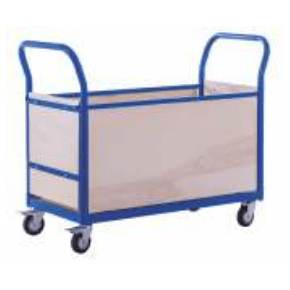 RackZone Platform Trolley 904h x 1132w x 509d, 250kg, with wood panels.
