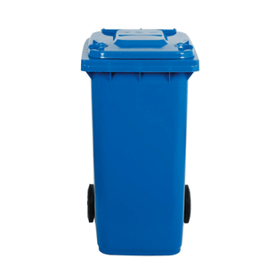 RackZone Wheelie Bin 240 Litre - Blue, front view.