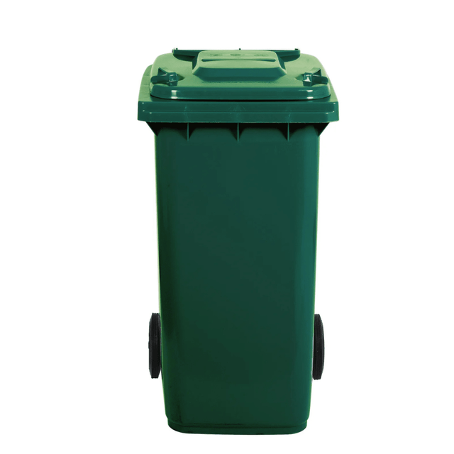RackZone Wheelie Bin 240 Litre - Green, sturdy mobile waste container.