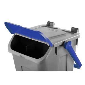 RackZone Waste Bin 25 Litre - Blue Eco, blue lid partially open.